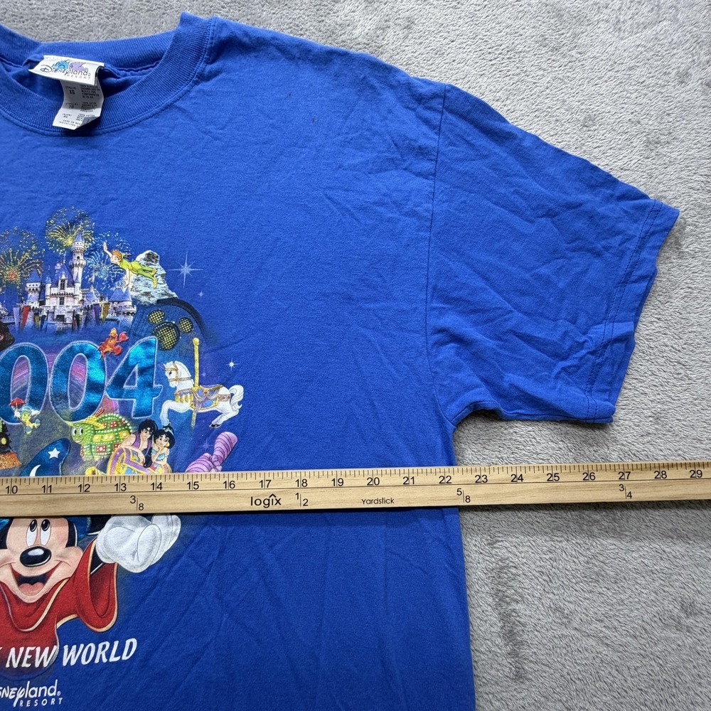 Vintage‎ Disneyland Resort Shirt Mens XL Blue 2004 Mickey Graphic Tee 2000s - Picture 5 of 9